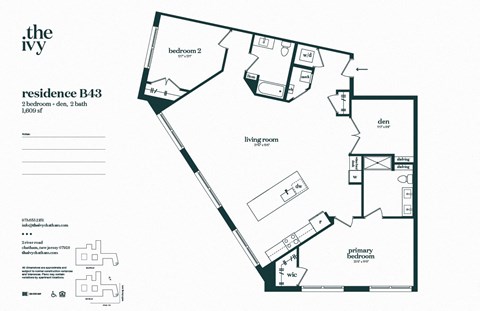 B43-AP-B29 Floor Plan at The Ivy, New Jersey